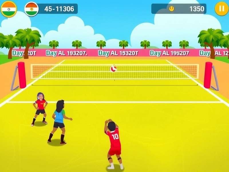 Volley Star India Game Screenshot